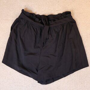 Women's Tie Front Paper bag Shorts